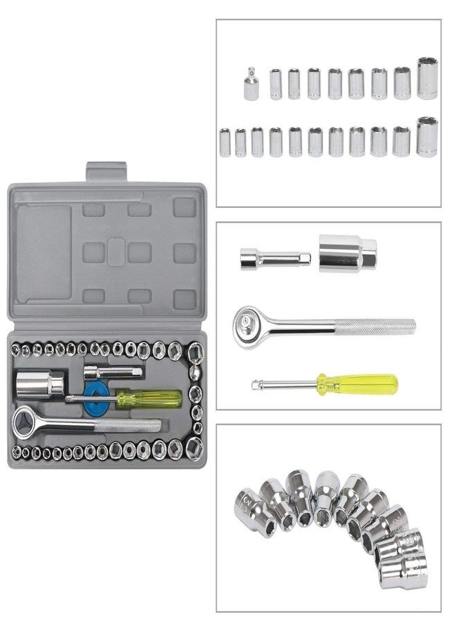 Koniry Hand Tool Kit 40Pc Multi Purpose Combination Socket Wrench Set - Image 2
